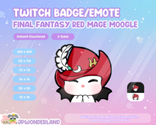 Load image into Gallery viewer, Final Fantasy Moogle in different jobs Twitch Badges/Emotes / Twitch Overlay / Stream Emote / Discord Emotes Active
