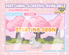 Load image into Gallery viewer, Animated Sakura Kitty Twitch Overlay &amp; Panels

