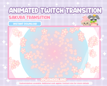 Animated Sakura Twitch Transition