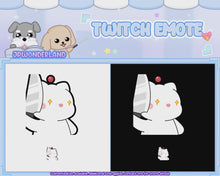 Load and play video in Gallery viewer, Animated Final Fantasy Moogle stabbing/knife Twitch Emote / Twitch Overlay / Stream Emote / Discord Emotes
