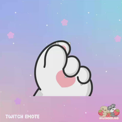 Animated Paw Hand Love Sign Twitch Emote - Animal Paw/ Cat/ Dog Discord Emotes / Cute Emote / Twitch Overlay / Stream Emote