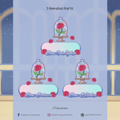 Animated Twitch Overlay Package (Incudes Overlay, Alerts, Panels)