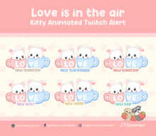 Load image into Gallery viewer, Twitch Stream Animated Alerts - Love is in the air~
