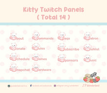 Load image into Gallery viewer, Kitty Twitch Panels (Total 14 Panels) by JPWonderland
