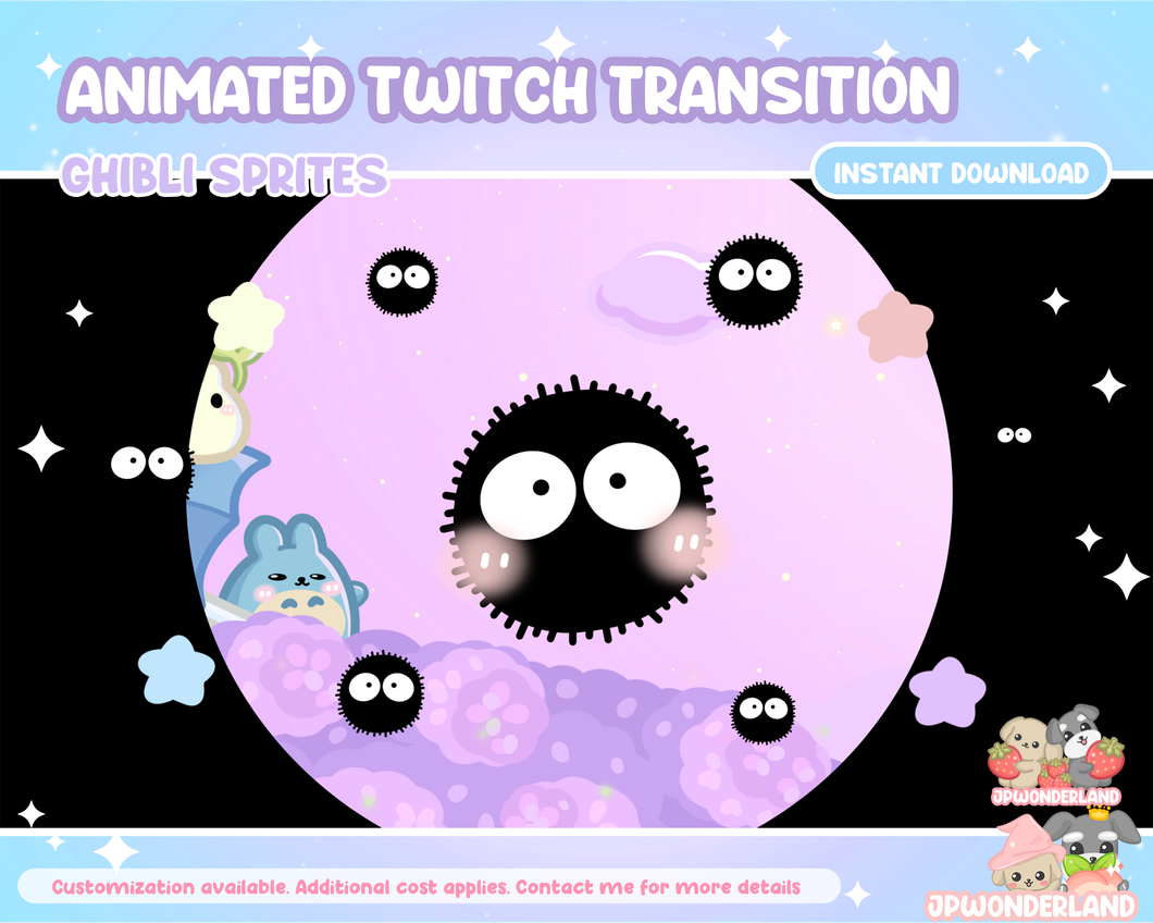 Animated Twitch Transition - Susuwatari Soot Sprites